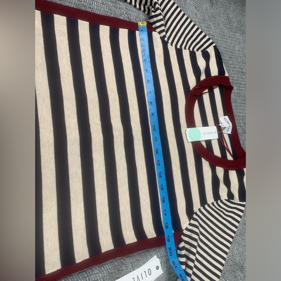 3/$30 Olive & Oak Maryanne Striped Pullover Sweater NWT Size X Large - Picture 7 of 13